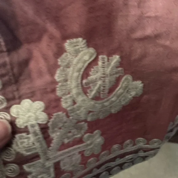 Khaadi Mauve Tunic with Cream embroidery and Trim - Picture 12 of 16